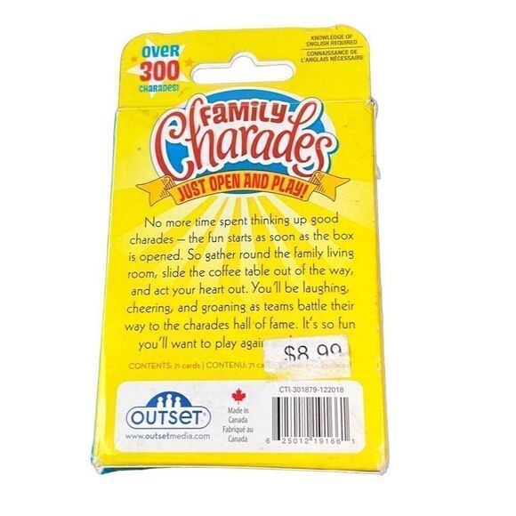 4 Games Bundle: United Airline Cards, Dice, Family Charades, Left Center Right - Picture 7 of 10